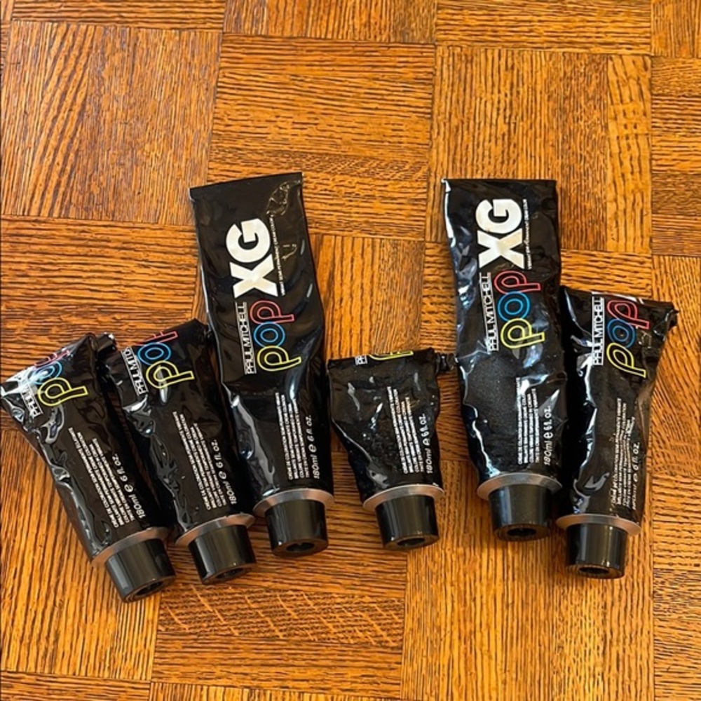 Paul Mitchell POP XG FUN COLORS  HAIR COLOR 6 used tubes all colors